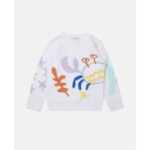 NWT  Stella McCartney Print Cotton Fleece Sweatshirt featuring a crab design Siz